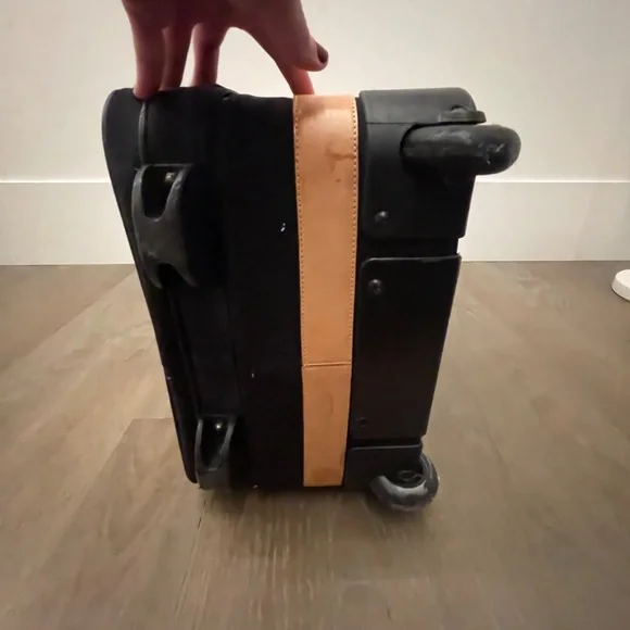 Coach Wheeled Carry-On in Black Canvas with Signature Logo Interior - Picture 6 of 17